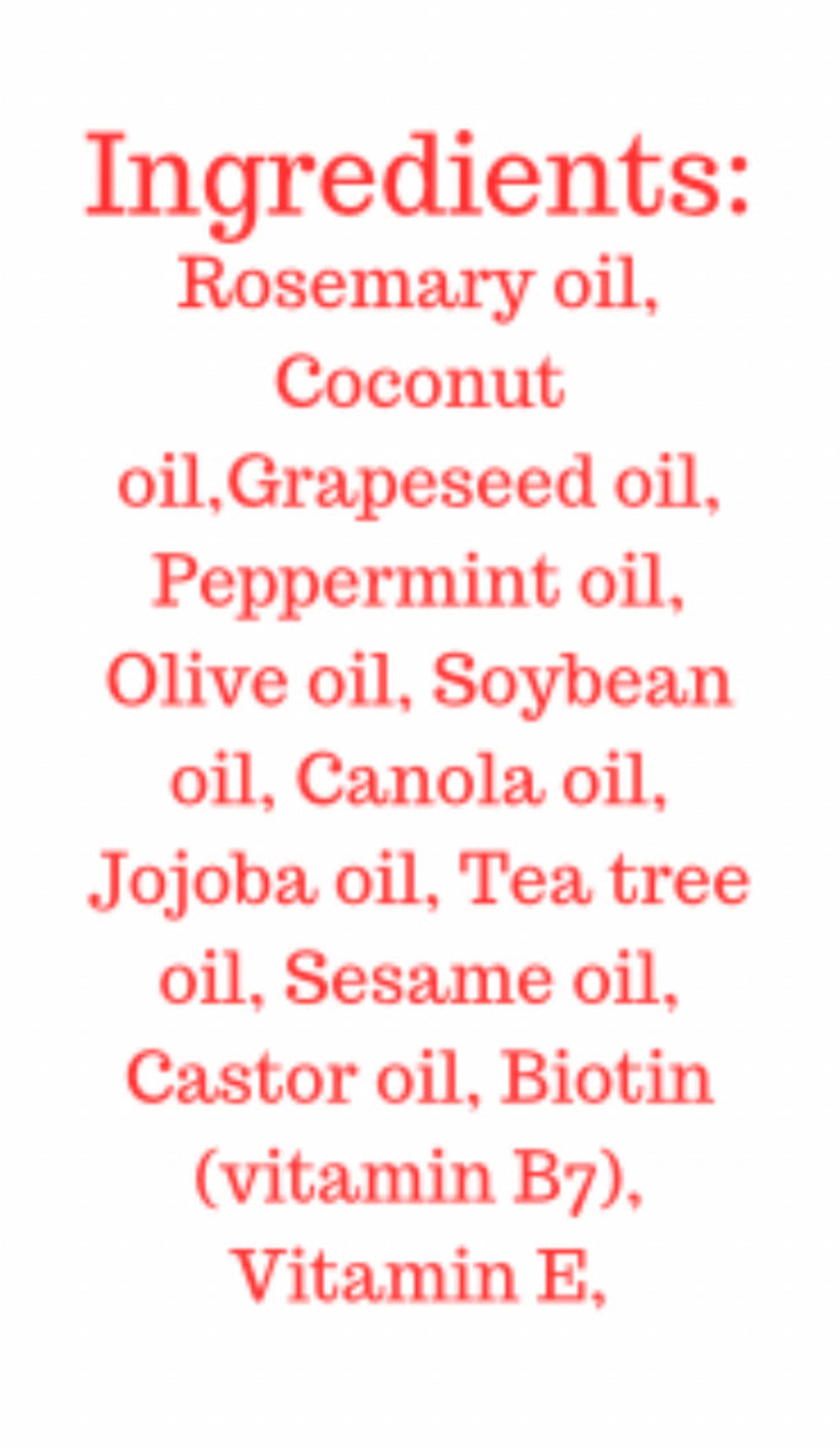 Hair Beard Oil